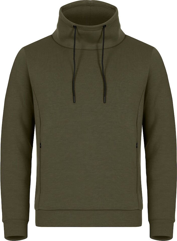 CLIQUE Hobart -miesten korkeakauluksinen collegepaita Sumunvihreä (75)