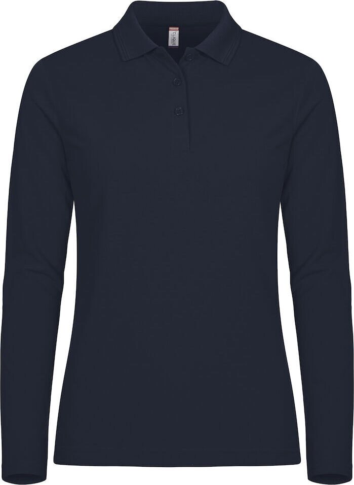 CLIQUE Manhattan -naisten pitkähihainen pikeepaita Tummansininen (580)