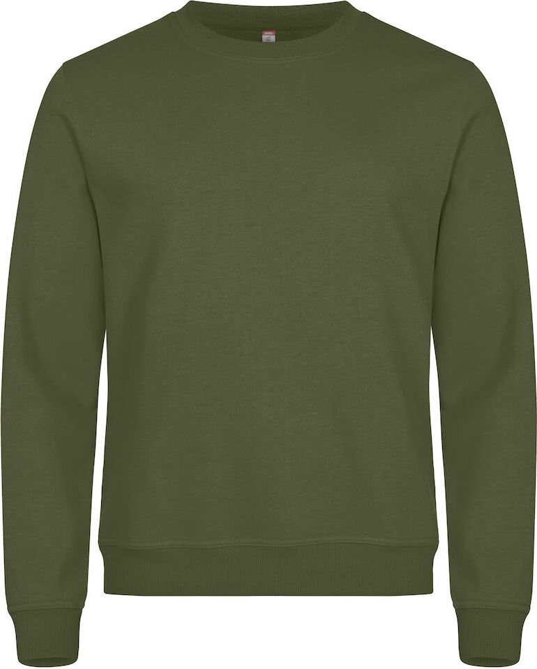 CLIQUE Miami -unisex-mallinen collegepaita Armeijanvihreä (71)