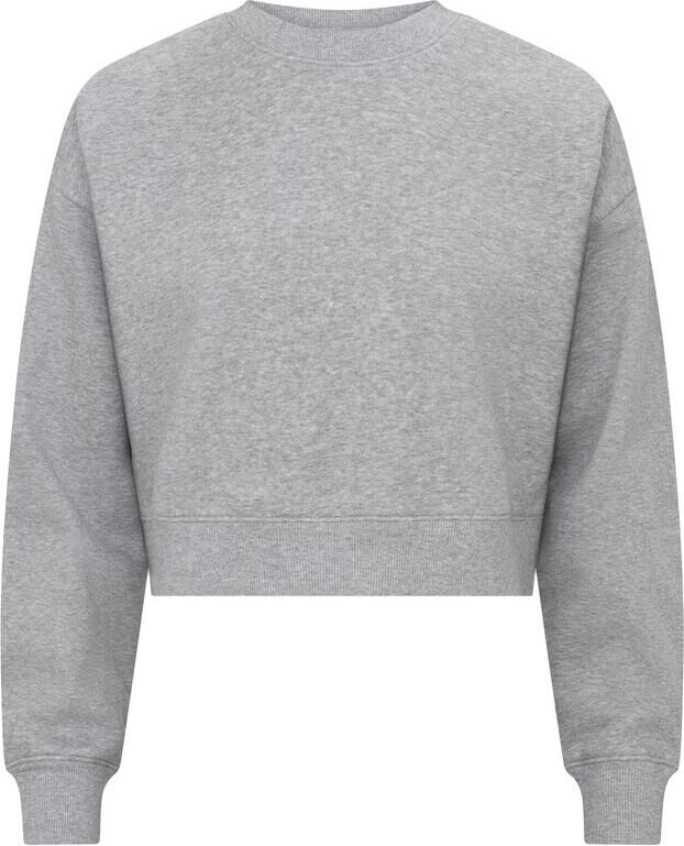 CLIQUE Miami -naisten lyhennetty collegepaita Meleerattu harmaa (95)