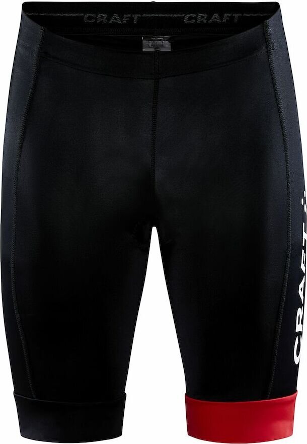 CRAFT CORE Endurance -miesten pyöräilyshortsit Musta/kirkkaan punainen (999430)