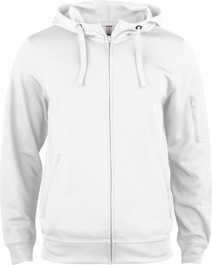 CLIQUE Basic Active Hoody Full Zip White (00)