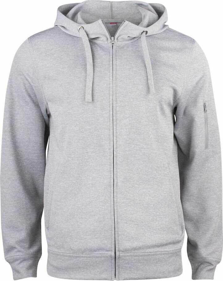 CLIQUE Basic Active Hoody Full Zip Grey melange (95)