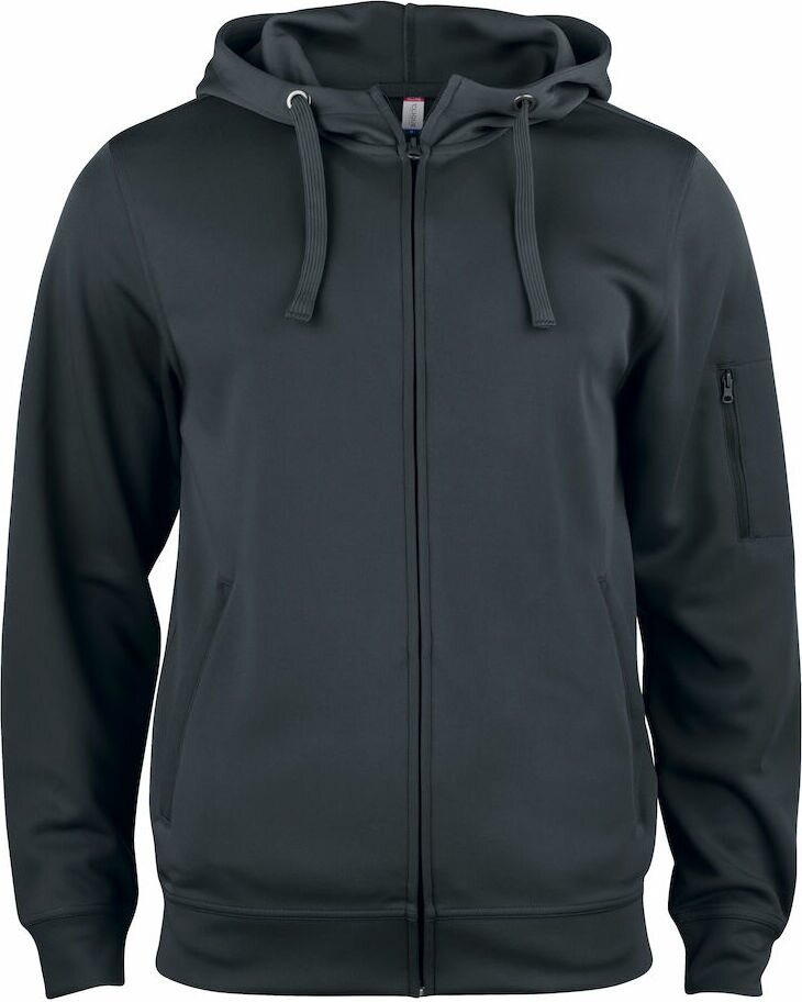 CLIQUE Basic Active Hoody Full Zip Black (99)