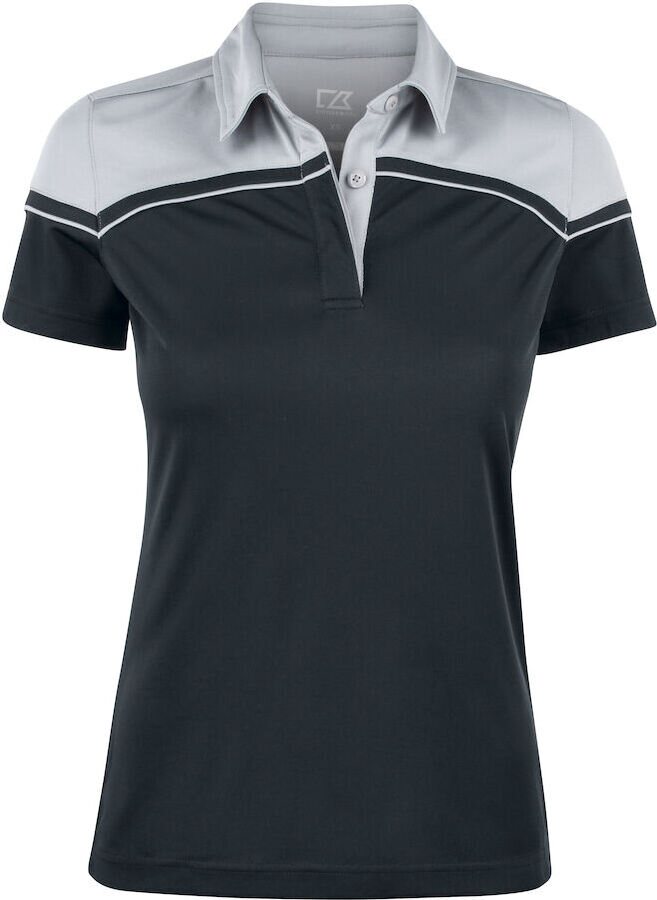 CUTTER & BUCK Seabeck Polo Ladie Musta/Vaaleanharmaa (9993)