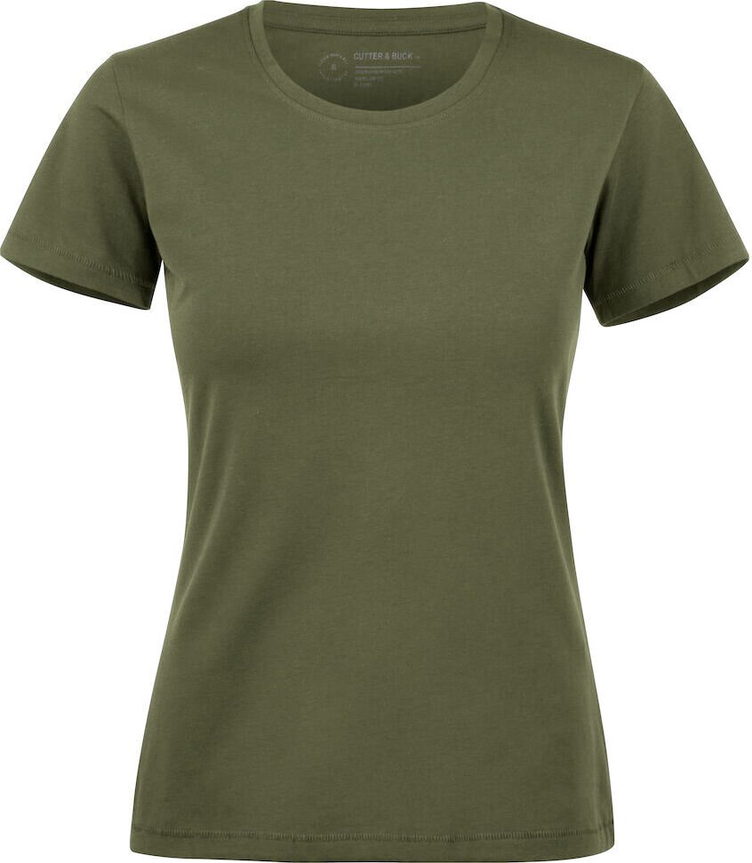 CUTTER & BUCK Manzanita Roundneck Ladies Tummanvihreä (640)
