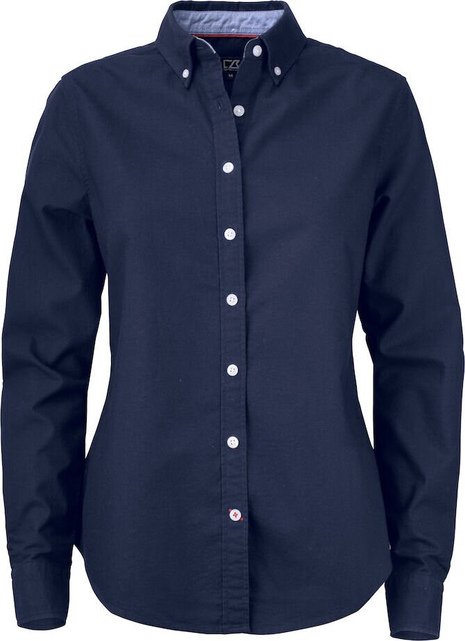 CUTTER & BUCK Belfair Oxford Shirt Ladies Tummansininen (580)