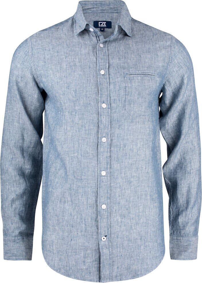 CUTTER & BUCK Summerland Linen Shirt Denim melansi (569)