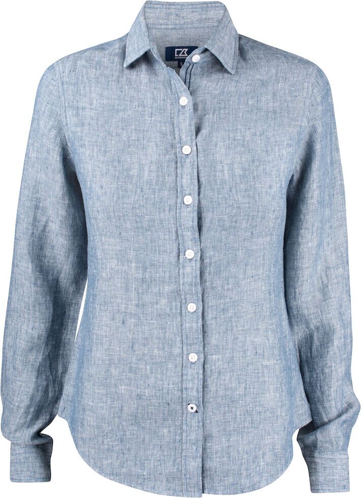 CUTTER & BUCK Summerland Linen Shirt Ladies Denim melansi (569)