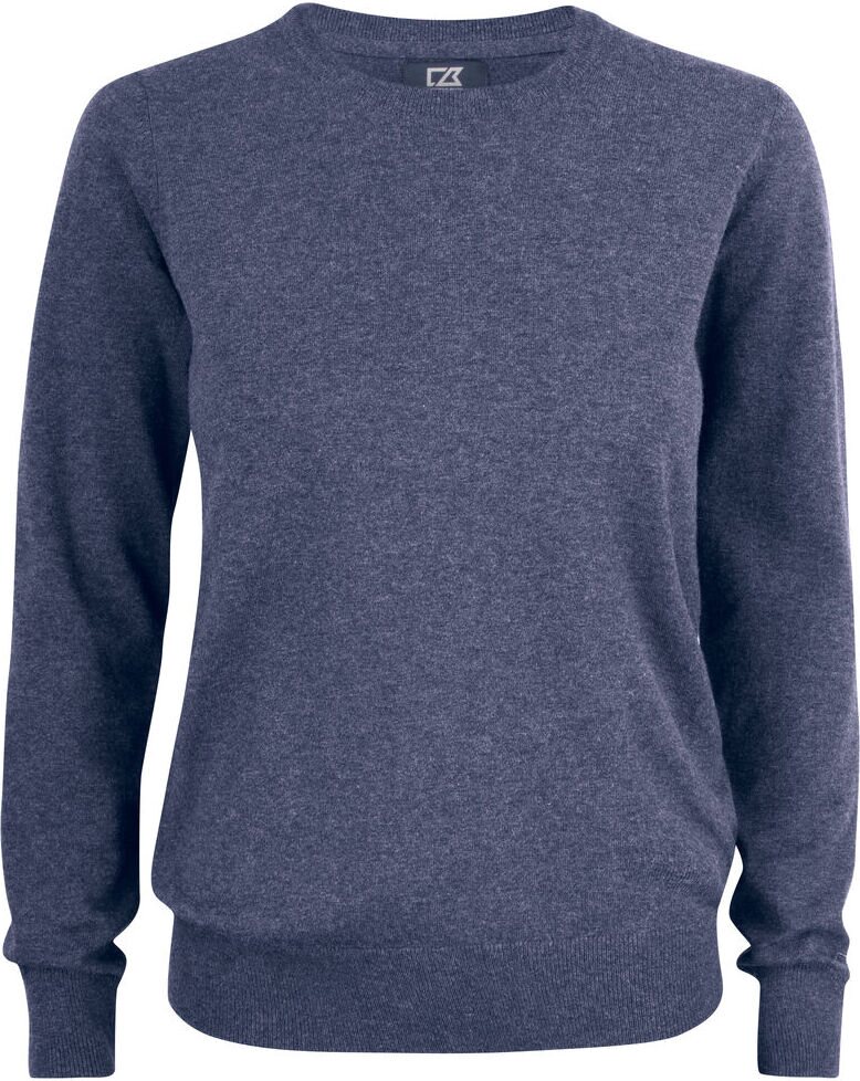 CUTTER & BUCK Oakville Crewneck Ladies Meleerattu laivastonsininen (554)