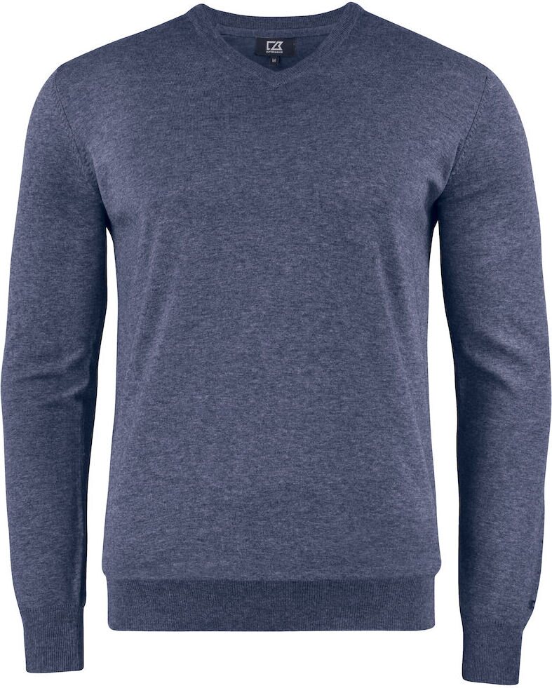 CUTTER & BUCK Oakville V-neck Men Meleerattu laivastonsininen (554)