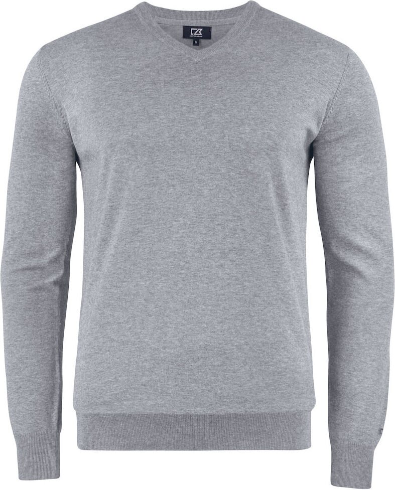 CUTTER & BUCK Oakville V-neck Men Meleerattu harmaa (95)