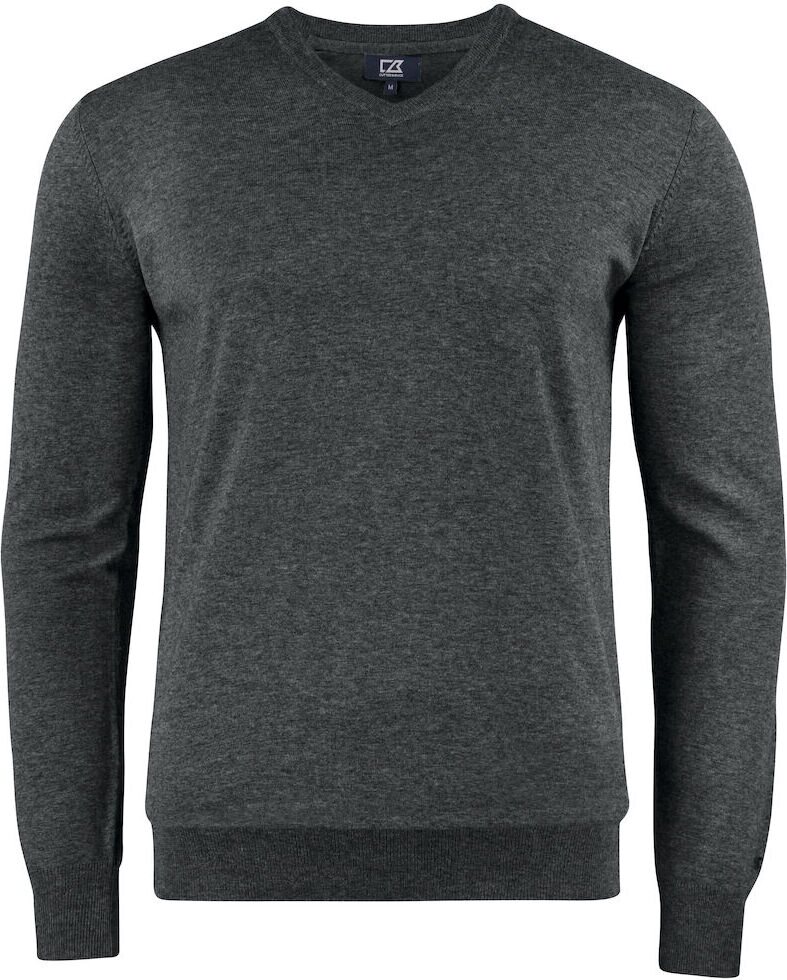 CUTTER & BUCK Oakville V-neck Men Meleerattu antrasiitti (955)