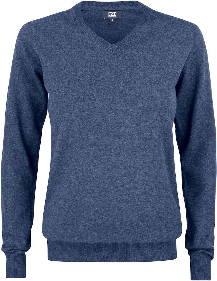 CUTTER & BUCK Oakville V-neck Dames Meleerattu laivastonsininen (554)