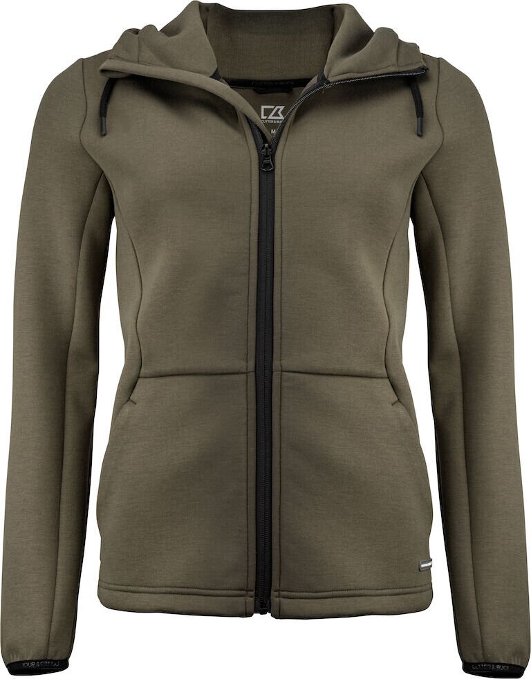 CUTTER & BUCK Pemberton Hood FZ Ladies Tummanvihreä (640)