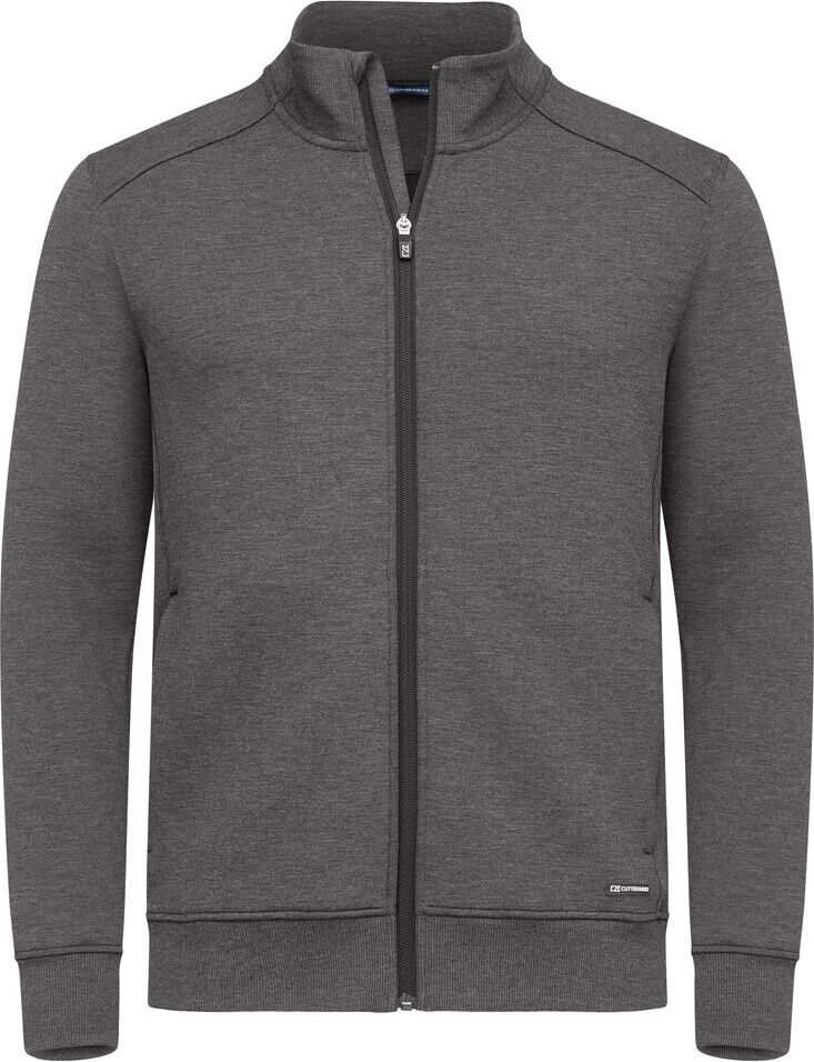 CUTTER & BUCK Pemberton Cardigan Full Zip Men Meleerattu antrasiitti (955)