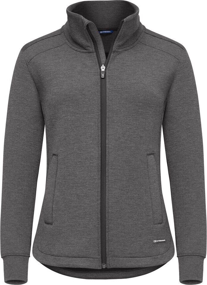 CUTTER & BUCK Pemberton Cardigan Full Zip Women Meleerattu antrasiitti (955)