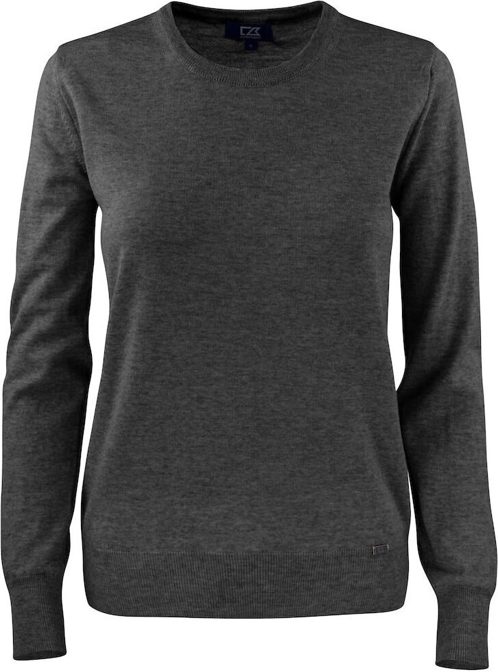 CUTTER & BUCK Kennewick Crewneck Ladies Meleerattu antrasiitti (955)