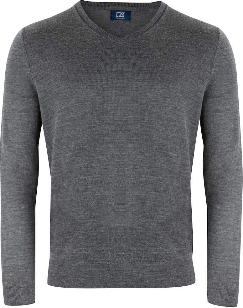 CUTTER & BUCK Vernon V-neck Men Meleerattu antrasiitti (955)