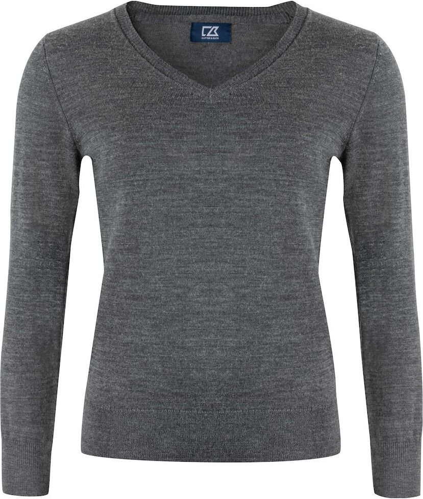 CUTTER & BUCK Vernon V-neck Ladies Meleerattu antrasiitti (955)
