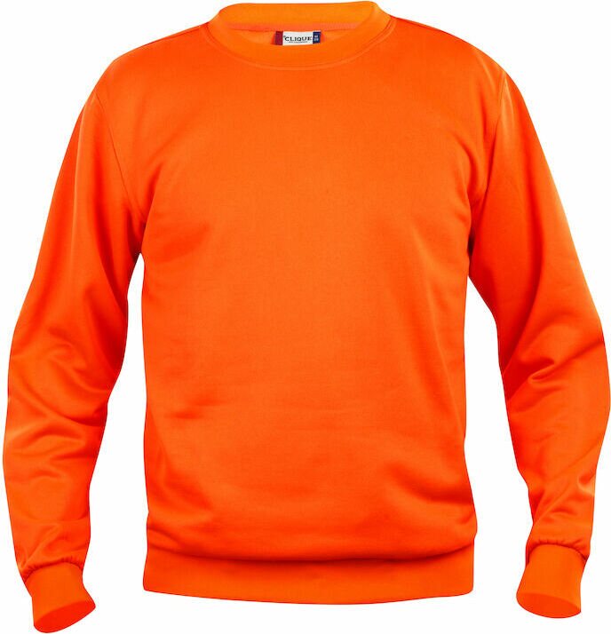 CLIQUE Basic -unisex-mallinen collegepaita Huomio-oranssi (170)