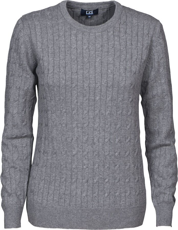 CUTTER & BUCK Blakely Knitted Sweater Ladies Meleerattu harmaa (95)