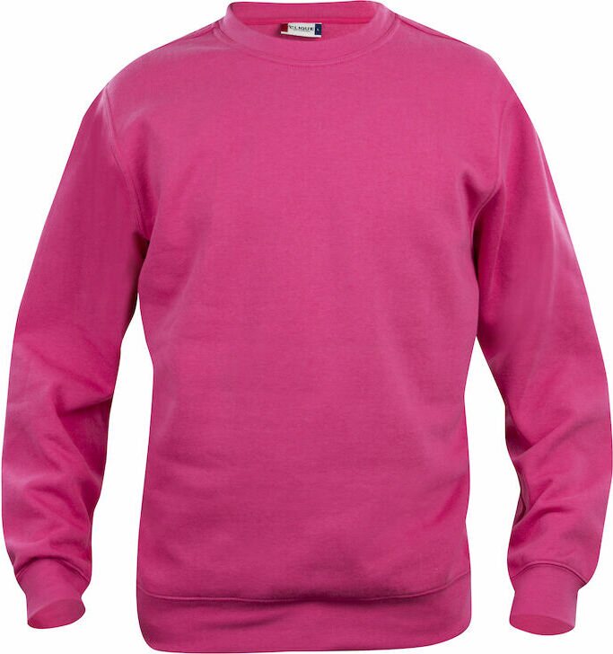 CLIQUE Basic -unisex-mallinen collegepaita Fuksia (300)