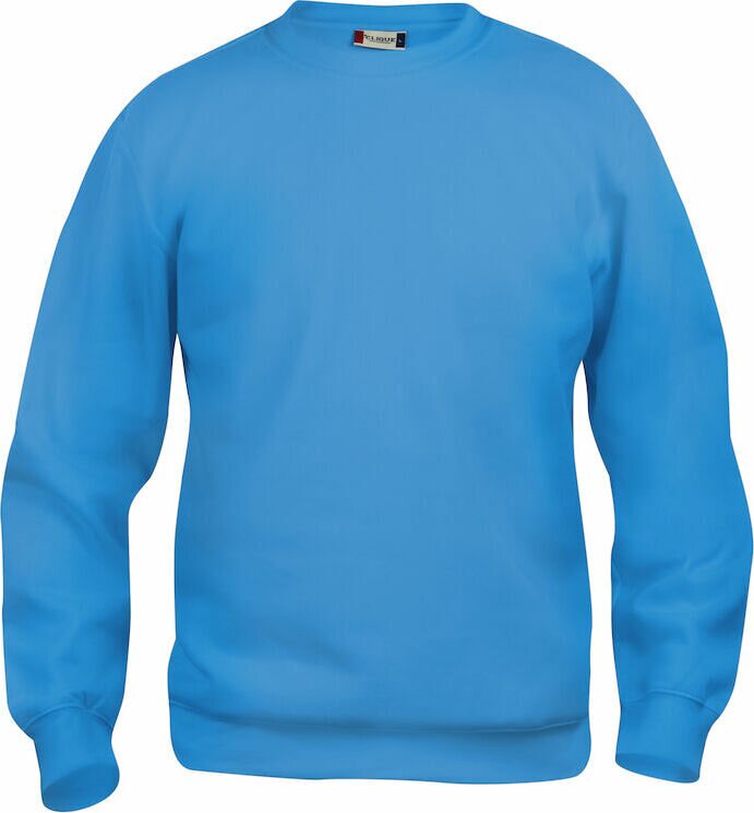 CLIQUE Basic -unisex-mallinen collegepaita Turkoosi (54)