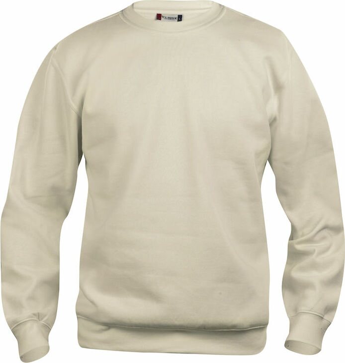 CLIQUE Basic -unisex-mallinen collegepaita Vaaleankhaki (815)