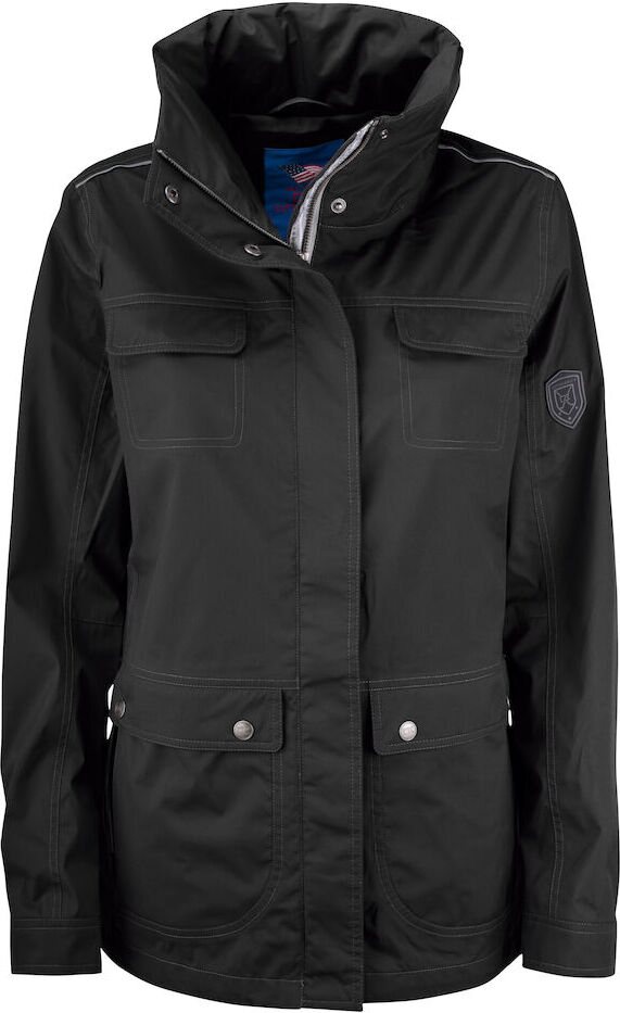 CUTTER & BUCK Clearwater -naisten sadetakki Musta (99)