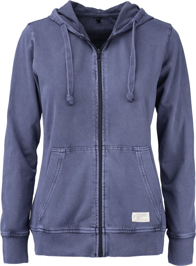 CUTTER & BUCK Thorp Denim Hood FZ Ladies Denim sininen (581)