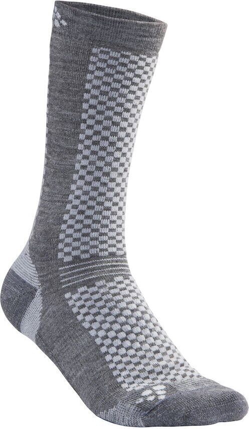 CRAFT Warm Mid 2-pack Sock Graniitti/Platina (985920)