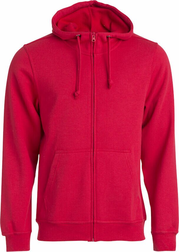 CLIQUE Basic Hoody Full zip Red (35)
