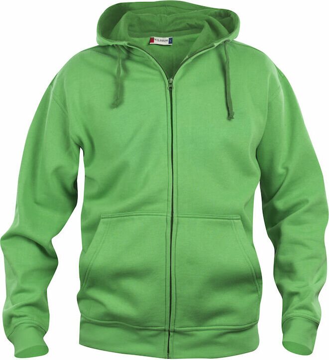 CLIQUE Basic Hoody Full zip Apple green (605)