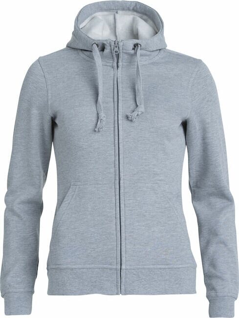 CLIQUE Basic Hoody Full zip ladies Grey melange (95)