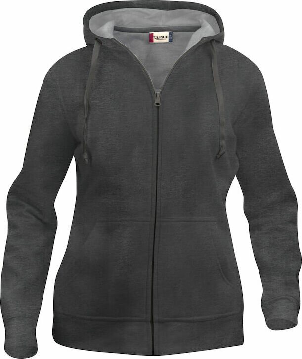 CLIQUE Basic Hoody Full zip ladies Antracite melange (955)
