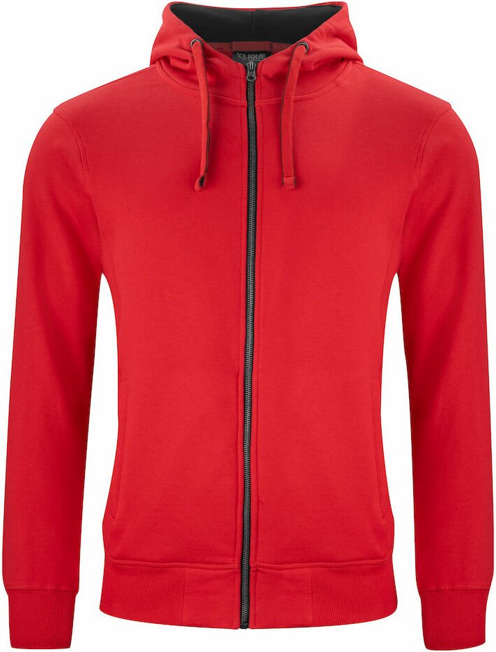 CLIQUE Classic Hoody Full Zip Red (35)