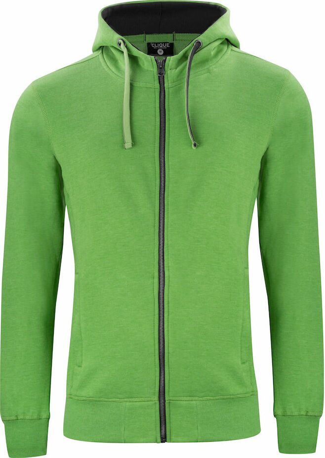CLIQUE Classic Hoody Full Zip Green melange (676)