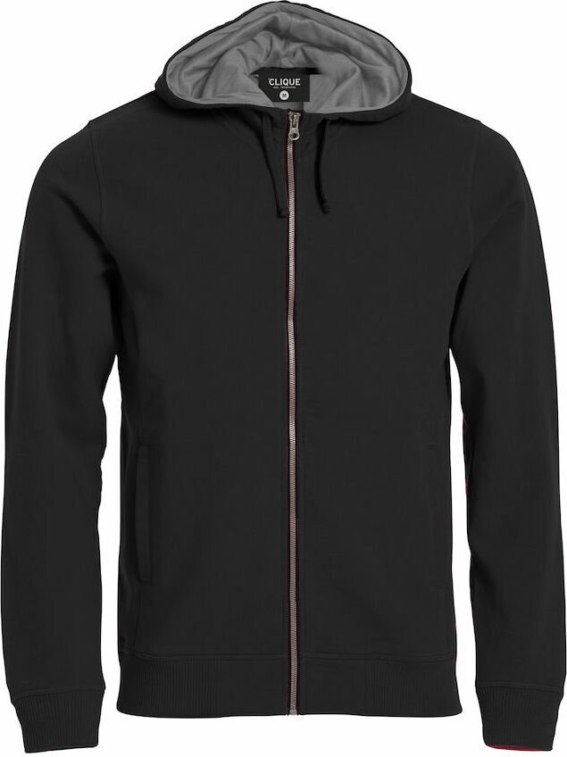 CLIQUE Classic Hoody Full Zip Black (99)