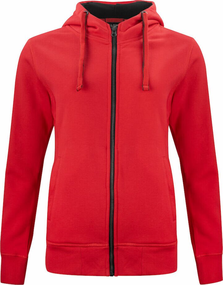 CLIQUE Classic Hoody Full Zip Ladies Red (35)
