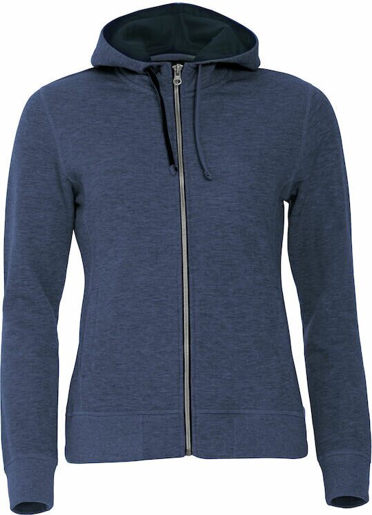 CLIQUE Classic Hoody Full Zip Ladies Blue melange (565)