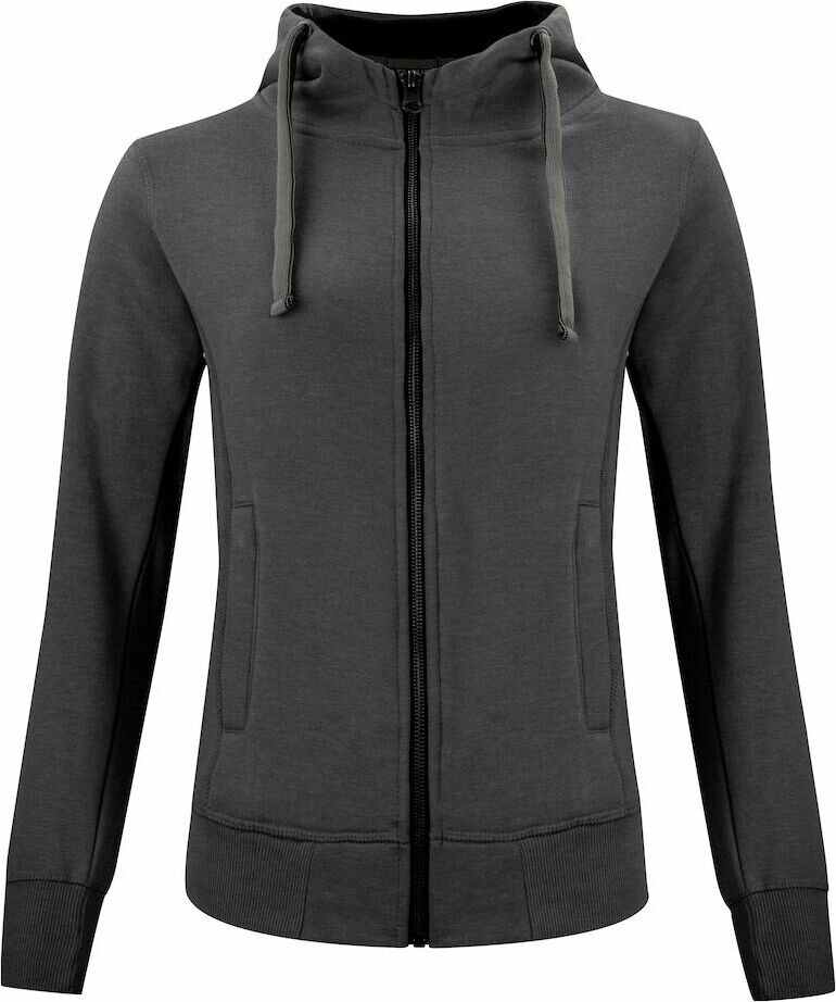 CLIQUE Classic Hoody Full Zip Ladies Antracite melange (955)