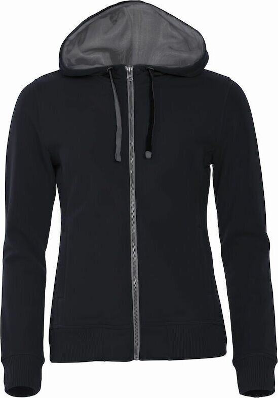 CLIQUE Classic Hoody Full Zip Ladies Black (99)