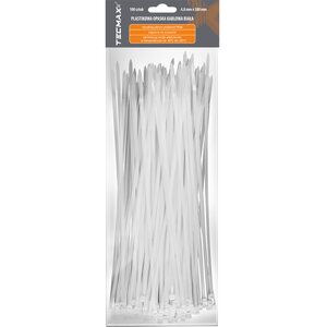 TECMAXX Cable ties 4.8 mm x 300 mm, white, 100 pcs.