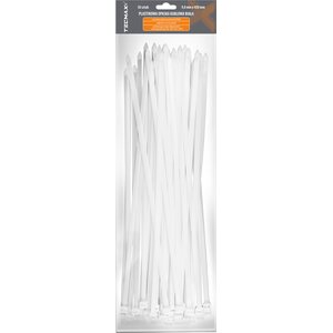 TECMAXX Cable ties 9 mm x 450 mm, white, 50 pcs.