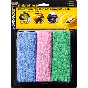 MOJE AUTO VIRAGE Mikrokuitupuhdistusliinat 3 kpl