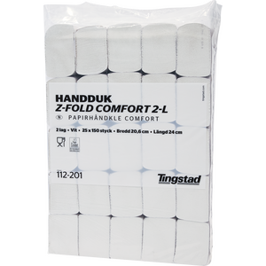 Käsipyyhe Z-taitos COMFORT H2 2-kerroksinen