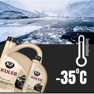 K2 KULER - Käyttövalmis jäähdytinneste -35°C 1L
