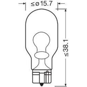 OSRAM Original W16W-polttimo 12V 16W W2,1x9,5d 2800K 921