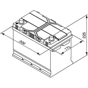 BOSCH S4 029 Käynnistysakku 12V 95Ah 830A L+ 306x173x227mm